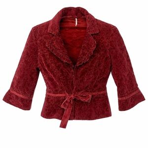 Red Free People Gothic Jacket